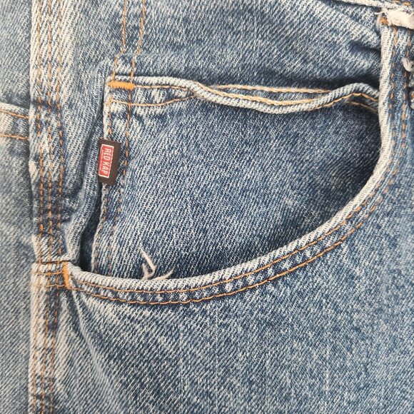 RED KAP Jeans Blue Denim Carpenter Work Pants Retro 100% Cotton 34x30 NEW READ* - Picture 6 of 12